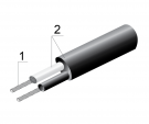 Провод термопарный ЖК×2 0,22 ННЭ 3,3мм
