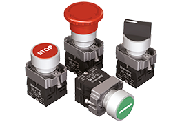 Кнопки, переключатели, джойстики, лампы в металлическом исполнении IP65 MTB2-B
