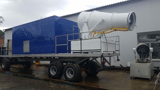 система пылеподавления SD-80 на база прицепа