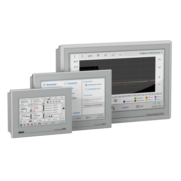 СП3хх сенсорные панели оператора 7-15” с Modbus