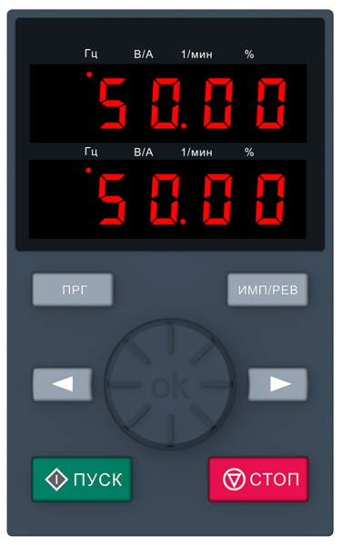 Выносная двустрочная панель оператора ЛПО2 [M01]