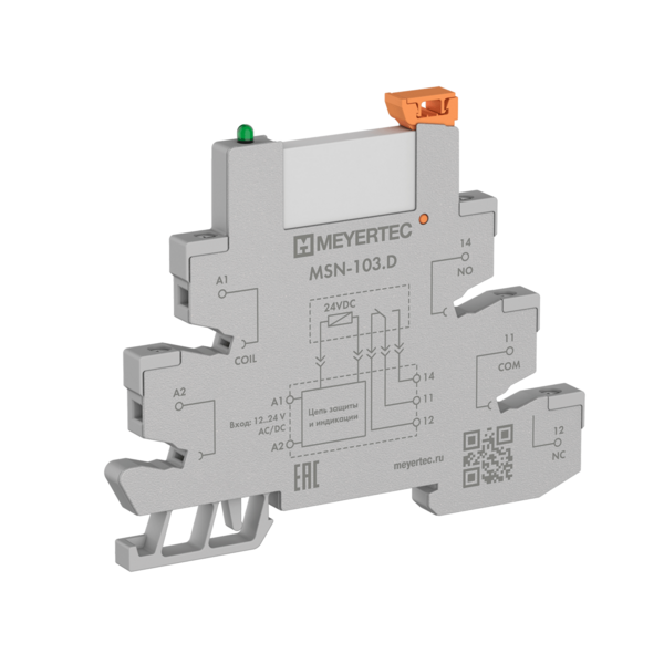 Модуль промежуточное реле и колодка MEYERTEC MSN-103.D