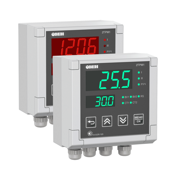2ТРМ1-Н.У2 погодозависимый двухканальный регулятор с RS-485