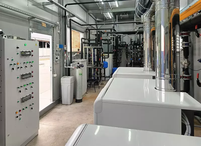 Щит управления на базе оборудования ОВЕН в котельной