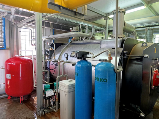 В помещении котельной