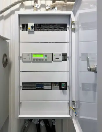 Водозаборный узел. Станция первого подъема. Щит управления задвижкой и мониторинга