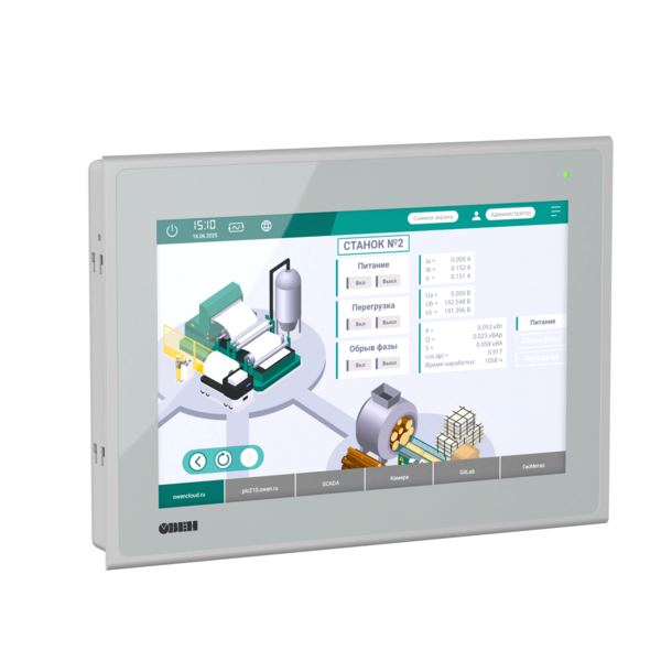 ВП110 сенсорная веб-панель оператора 10” со встроенным веб-браузером