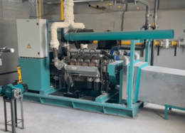 Автоматизированная газопоршневая электростанция суммарной мощностью 400 кВт 