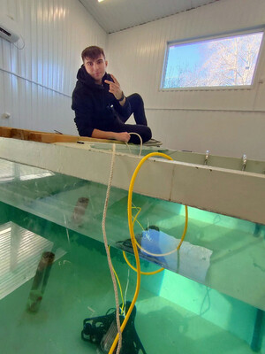 За работой в лаборатории университета