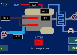 Система контроля и управления котлом ДКВр-4-13ГМ (топливо-мазут)