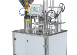 Автоматический роторный дозатор АДНК-8 для фасовки в пластиковую тару жидких продуктов