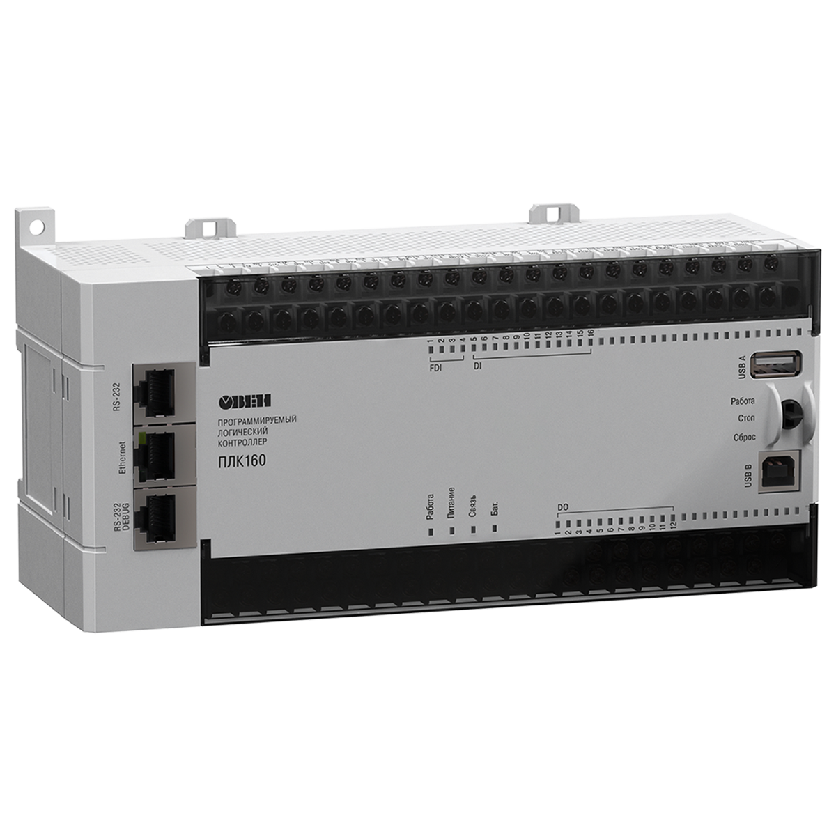 ПЛК160 [М02] контроллер для средних систем автоматизации с DI/DO/AI/AO (обновленный)